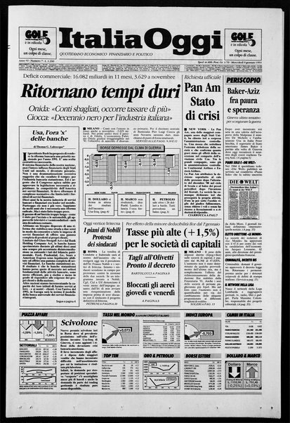 Italia oggi : quotidiano di economia finanza e politica